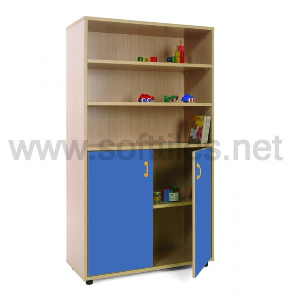 Three Shelves And Cupboard