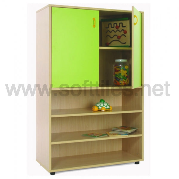 Three Shelves And Cupboard