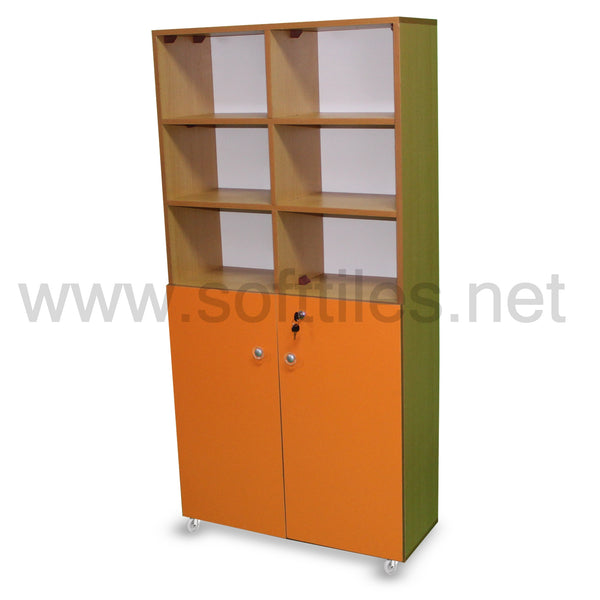 Six Cubby Storage Unit And Cupboard