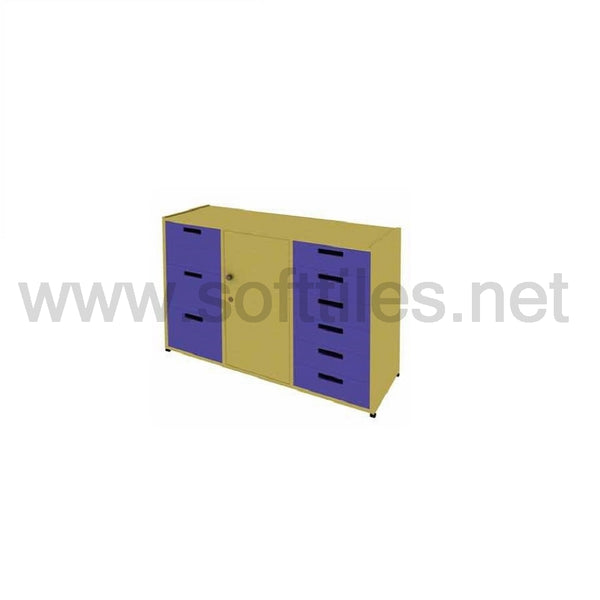 9 Drawer Storage Unit With Door