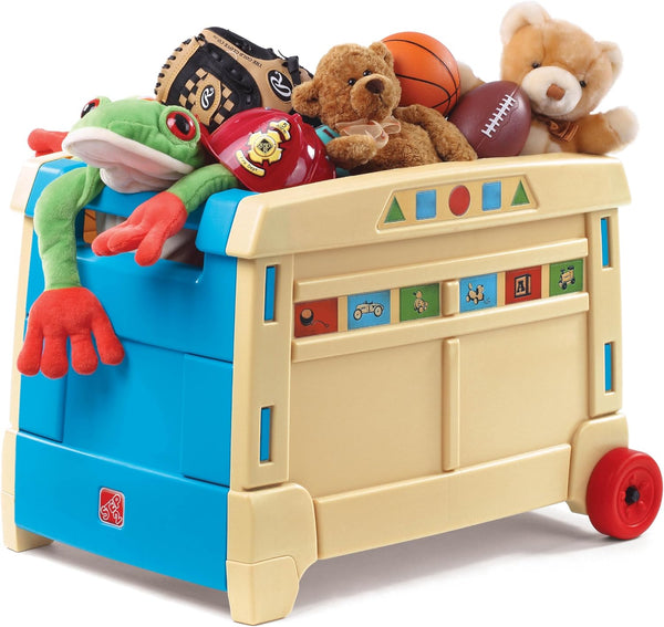 Lift & Roll Toy Box and Organizer Storage Set