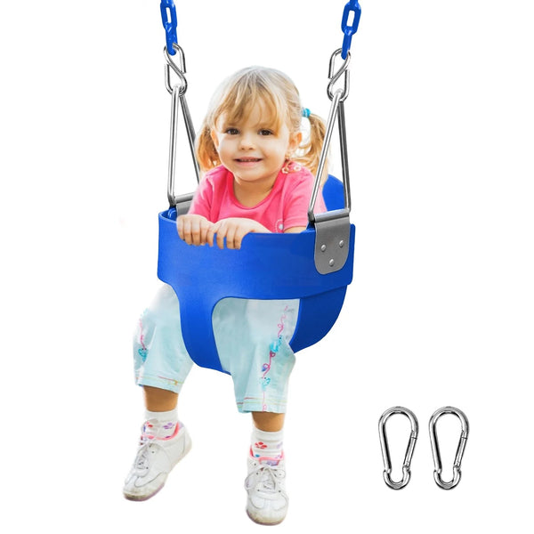 Heavy Duty Bucket Swing With Rubber Coated Chain