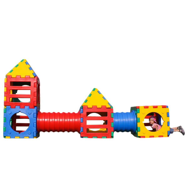 Tunnel and Cubic House Playset